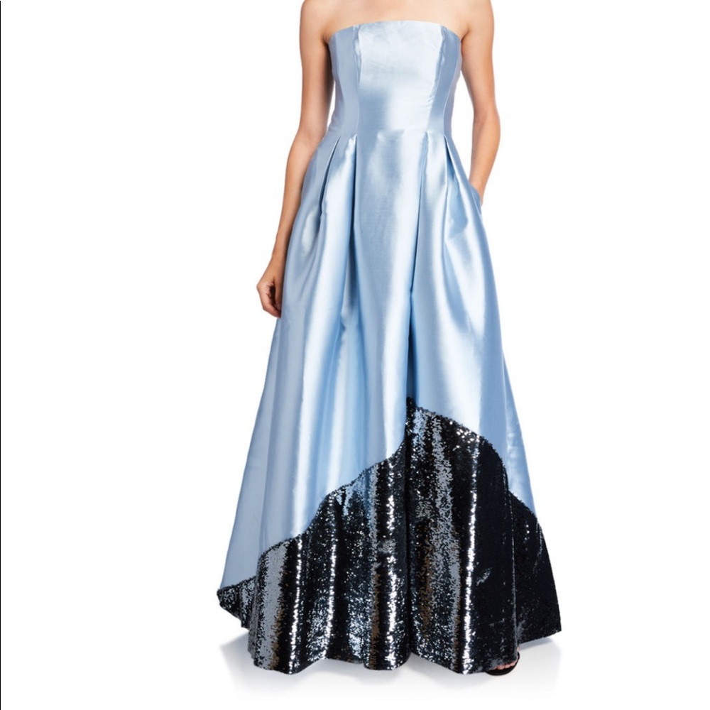 Sachin & Babi Regina gown with sequined skirt